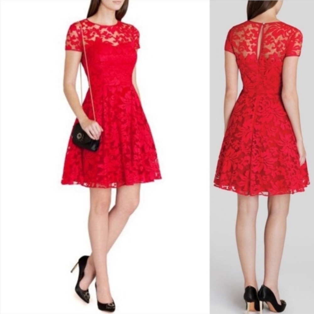Ted Baker Lace Red Dress